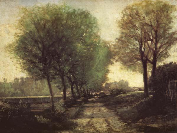 Alfred Sisley Lane near a Small Town china oil painting image